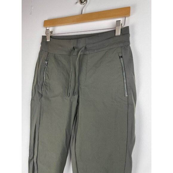 Athleta Headlands Hybrid Trek Women's Jogger Pants - Gray/Green - Size 4 Petite - Picture 2 of 8